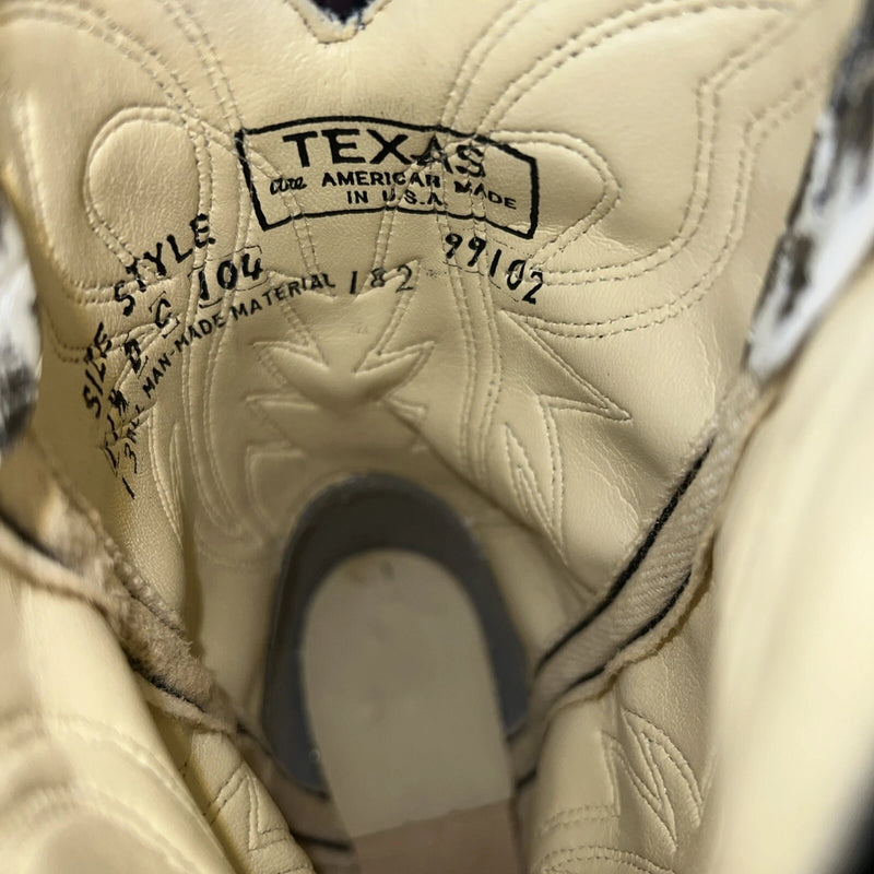 New Children’s Black And White Texas Brand Cowboy Boots. 11.5 11 1/2 D. 24-98