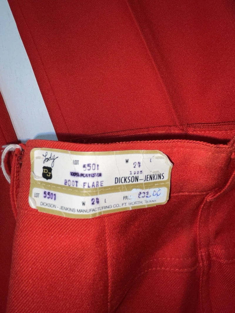 New Vintage Red Dickson Jenkins Polyester Pants #5501 3A-29