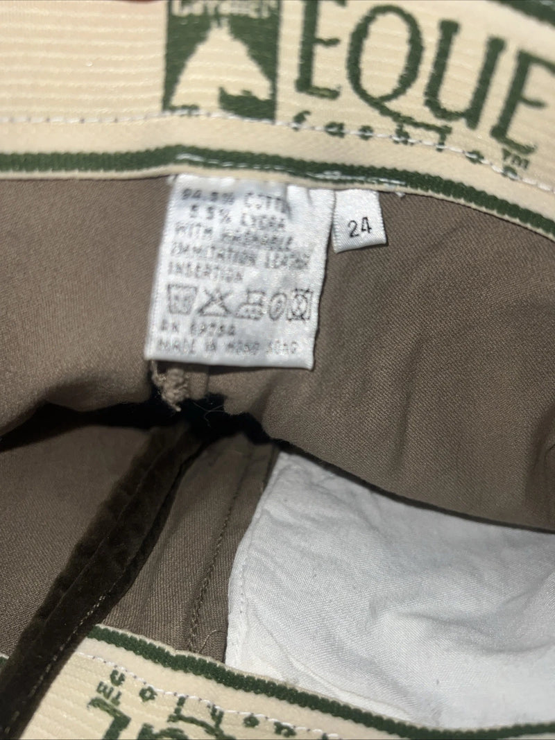 New Women’s Green Eque Fashion English Riding Breeches. 24 D-87