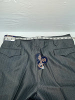 New Vintage Gray Circle S Polyester Pants #CP5091 XX-79