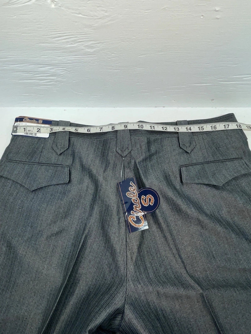New Vintage Gray Circle S Polyester Pants #CP5091 XX-79