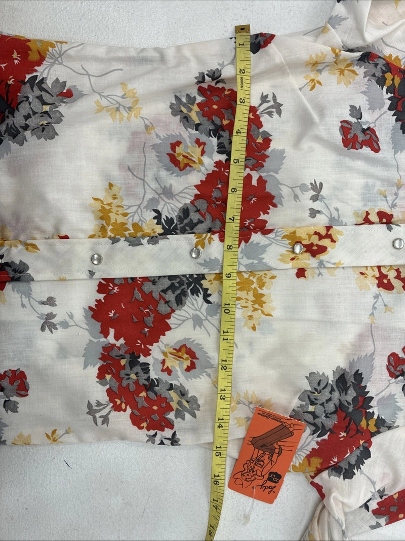 New Women’s Dickson Jenkins Floral Long Sleeve Pearl Snap Size 30 KK-3