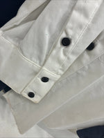 New Men’s Cowboy Threads Blue White Long Sleeve Button Up Large V-80