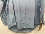 New Women’s Cricket By The Creek Blue Long Sleeve Button Up Shirt M 3C-40