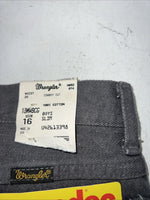 New Boys Grey Wrangler Pro Rodeo Cowboy Cut Denim Jeans. 16/26 C-7