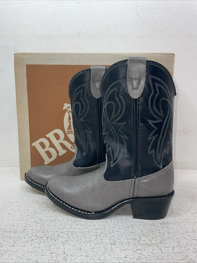 New Kids Gray Bronco Cowboy Boots. C 1892 1 D. 23-105
