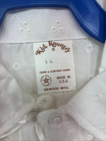New Kids Kid Kountry Whitening Sleeve Pearl Snap Size 14 KK-115