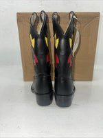 New Children’s Black Bronco Cowboy Boots. 9 D. 24-17