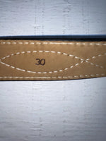 New Brown Genuine Leather Tex Tan Stitched 30” Belt #736H NN-8