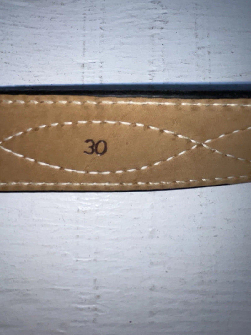 New Brown Genuine Leather Tex Tan Stitched 30” Belt #736H NN-8