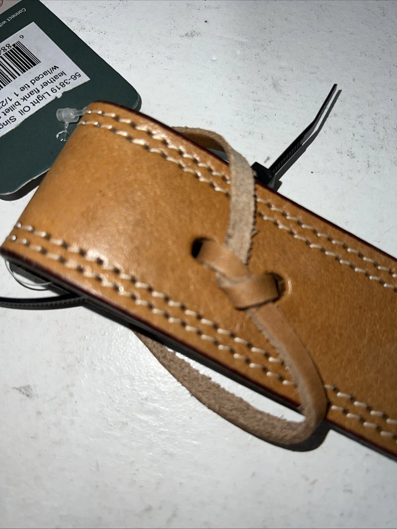 New Leather Tough 1 Light Oil Single Ply Flank Billet Strap 1 1/2” X 22 S-67