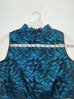 New Kids Blue 1849 Authentic Ranchwear Cut Off Zip Up Vest M #77872 3B-67