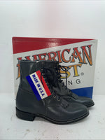 New Men’s Gray Lace Up American West Cowboy Boots. 6999 11 E W. 8-62