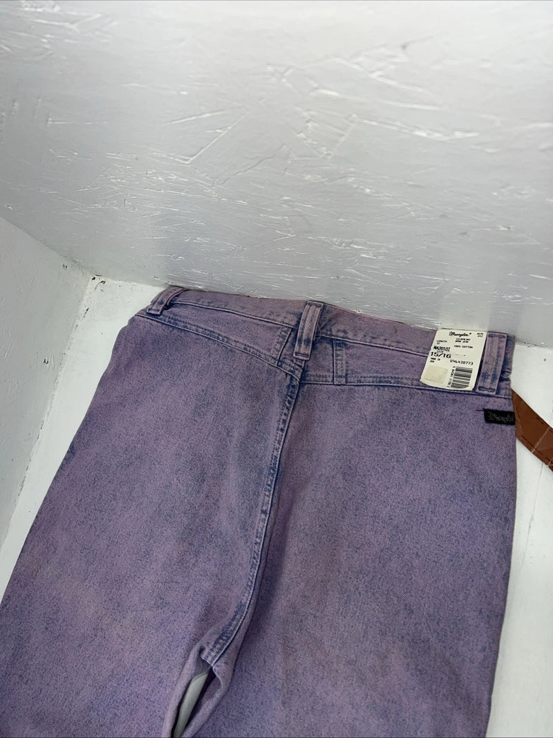 New Women’s Purple Wrangler Silverlake Denim Jeans. 15/16x32 O-1