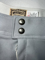 New Women’s Grey Breeks Knee Patch English Riding Pants. Large D-50