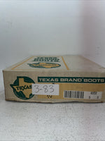 New Men’s Brown Texas Brand Cowboy Boots. 8202 9 D. 3-83