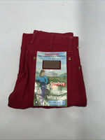 New Women’s Red Wrangler Cowboy Cut Slim Fit Denim Jeans. 9x30 N-8