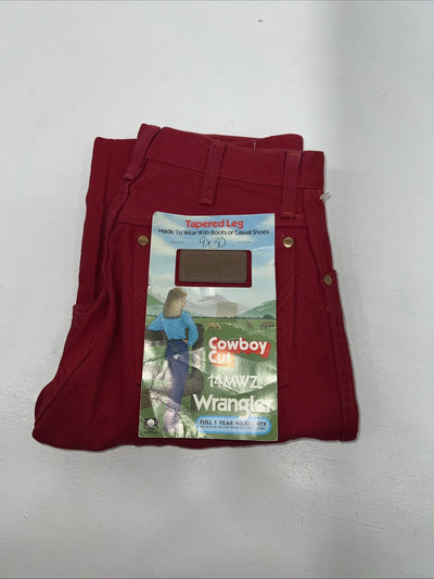 New Women’s Red Wrangler Cowboy Cut Slim Fit Denim Jeans. 9x30 N-8