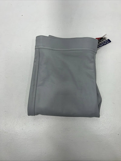 New Women’s Grey Breeks Knee Patch English Riding Pants. Large D-50