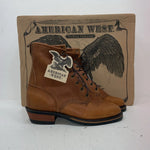 New Women’s Brown American West Cowboy Boots. 59003 10 M. 15-122