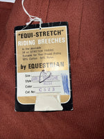 New Girls Burnt Orange Equestrian Equi-stretch English Riding Breeches. 10 A-141