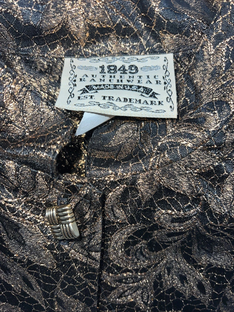 New Women’s 1849 Authentic Ranchwear Gold Western Show Short Jacket Small G-506