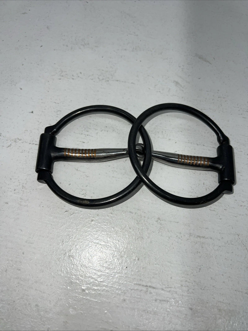 New Congress Leather O Ring Smooth Mouth Snaffle #471139 U-8