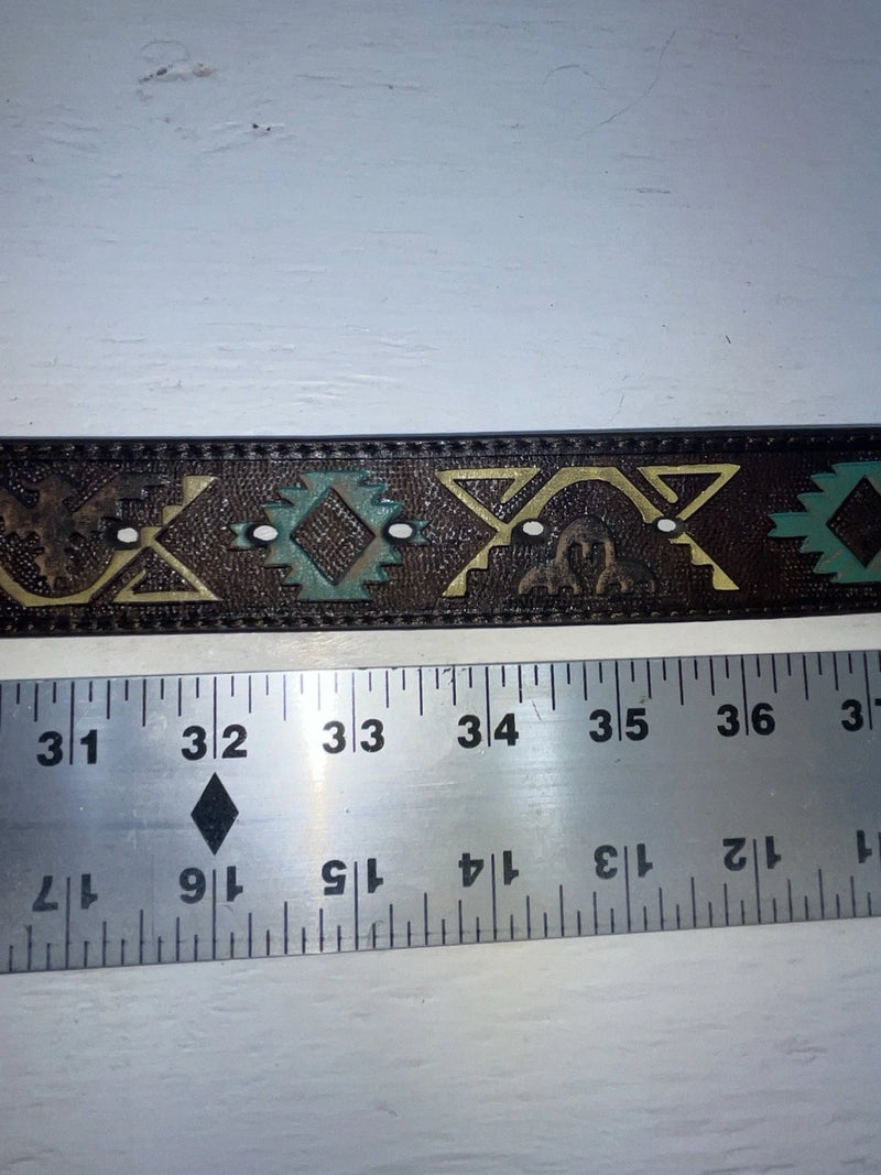 New Brown Genuine Leather Nocona Western S Belt #N3412302 Z-116