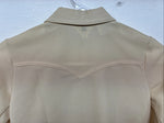 New Kids Lady Westerns Yellow Button Up Long Sleeve Shirt Size 10 MM-77