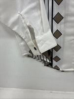 New Women’s Brooks & Dunn Tan Designed Long Sleeve Button Up XS MM-114