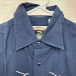New Kids Cumberland Eagle Designed Long Sleeve Pearl Snap Medium CC-78