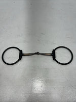 New Congress Leather O Ring Smooth Mouth Snaffle #471139 U-8