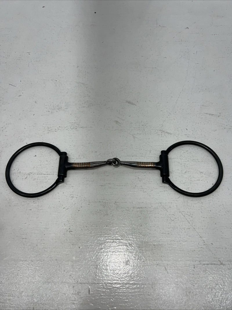 New Congress Leather O Ring Smooth Mouth Snaffle #471139 U-8