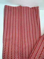 New But Age Red Checkered Panhandle Slim Polyester Pants #8042 VV-70