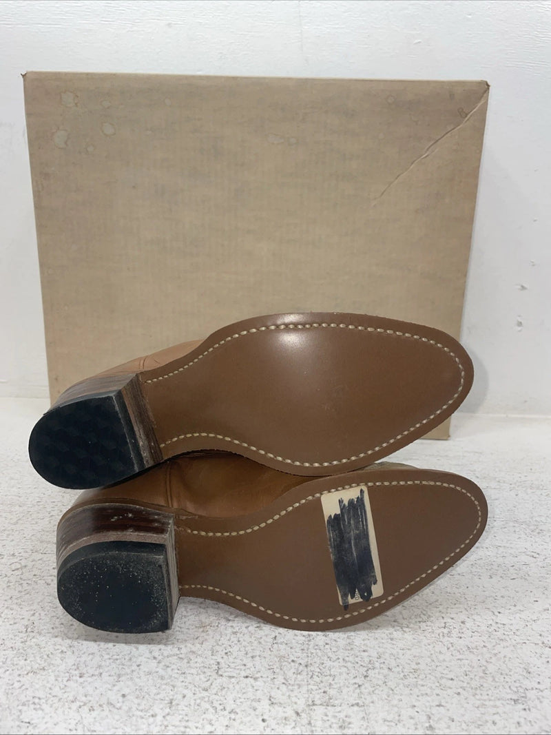 New Youth Brown Texas Brand Cowboy Boots. L 192 5 M. 2-127