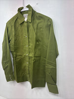 New Women’s Rockmount Green Long Sleeve Pearl Snap Size 32 KK-24