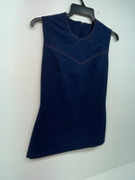New Women’s Blue Lasso Short Sleeve Zip Up Shirt #A983102 3B-58