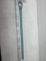 New Blue Genuine Leather 3-D Belt Blue Bling 32” Belt #677 Z-3