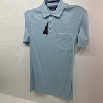 New Men’s Panhandle Slim Blue short sleeve polo Small B-59