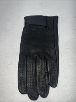 New Black Leather Tuff Mate Riding And Show Gloves Men’s Large Q-506