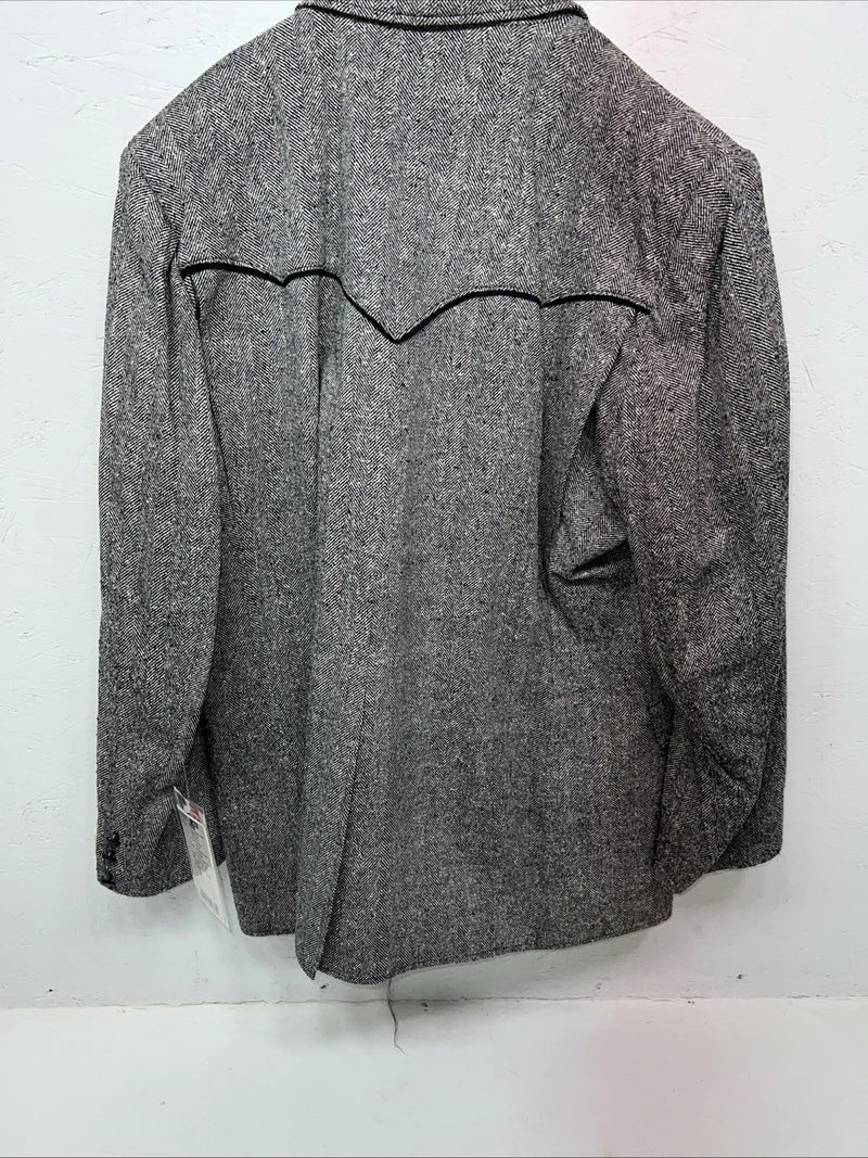 New Men’s Pioneer Wear Grey Suit Jacket 46 #12014 X-604