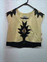 New Women’s 1849 Authentic Ranchwear Yellow Western Show Vest XL #3235 WW-71