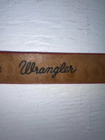 New Red Genuine Leather Wrangler Tooled 28” Belt #4151 JJ-112