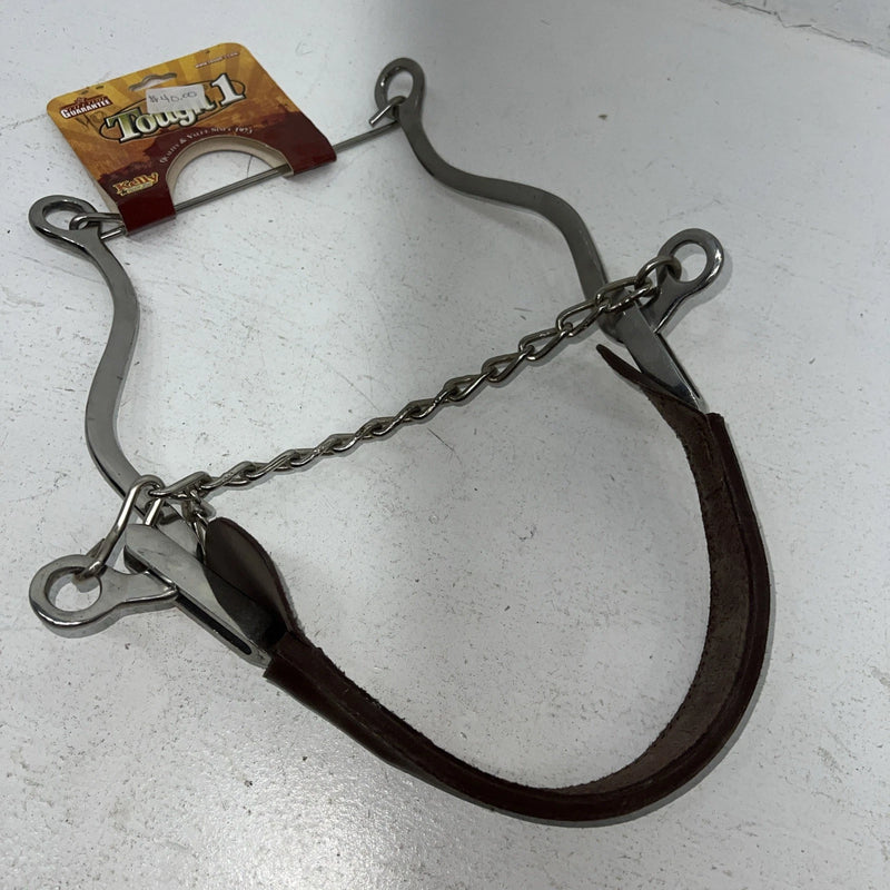 New Tough 1 SS Leather Covered Cable Hackamore #25102 BB-504