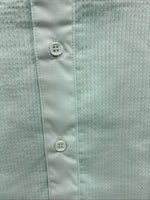 New ARPINO Blue Long Sleeve Button Up English Shirt Large X-86