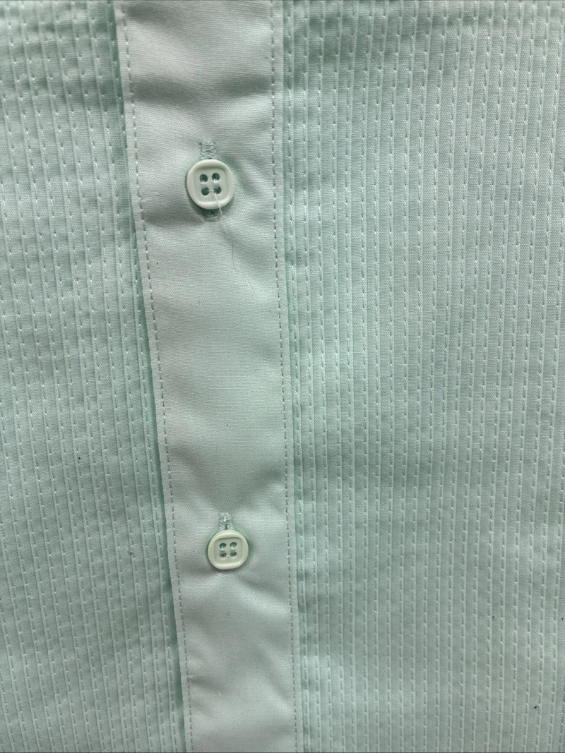 New ARPINO Blue Long Sleeve Button Up English Shirt Large X-86