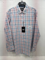 New Men’s ELY Cattleman Multicolor Stripe Long Sleeve Pearl Snap Large CC-20