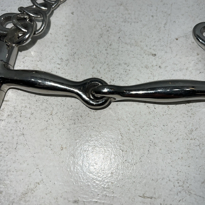 New Congress Leather 5” Smooth Mouth Pelham Bit #47842 LLL-25