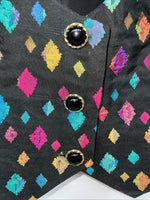New Women’s Congress Classics Multicolor Western Show Vest Large E-601