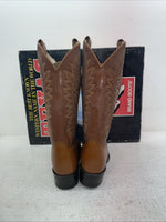 New Men’s Brown Texas Brand Cowboy Boots. 5214 7.5 7 1/2 D. 3-155